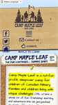 Mobile Screenshot of campmapleleaf.net